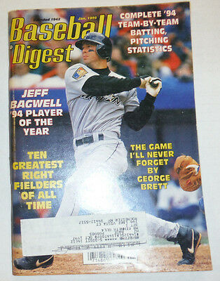 Baseball Digest Magazine Jeff Bagwell January 1995 020315R