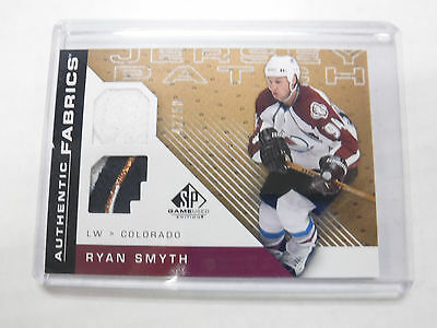 2007-08 SP Game Used Jersey Patch Ryan Smith Avalanche Fabrics jh1