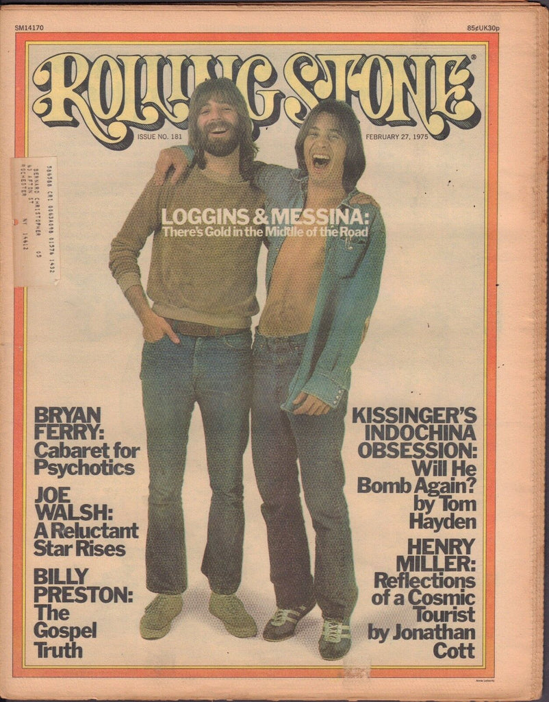 Rolling Stone February 27 1975 loggins & Messina, Bryan Ferry w/ML 121416DBE