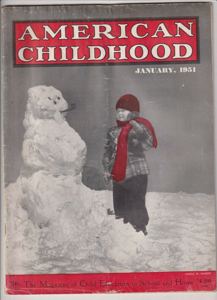 American Childhood Mag Pictures For Children January 1951 021020nonr