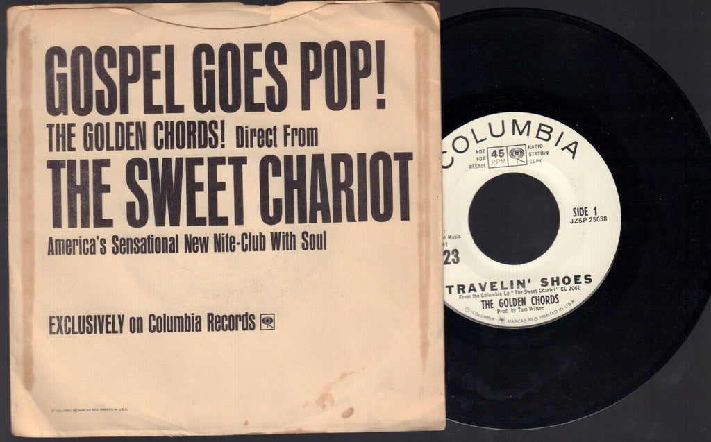 Gospel Goes Pop! The Golden Chords! Columbia Records WLP Promo 45RPM Vinyl 45AME