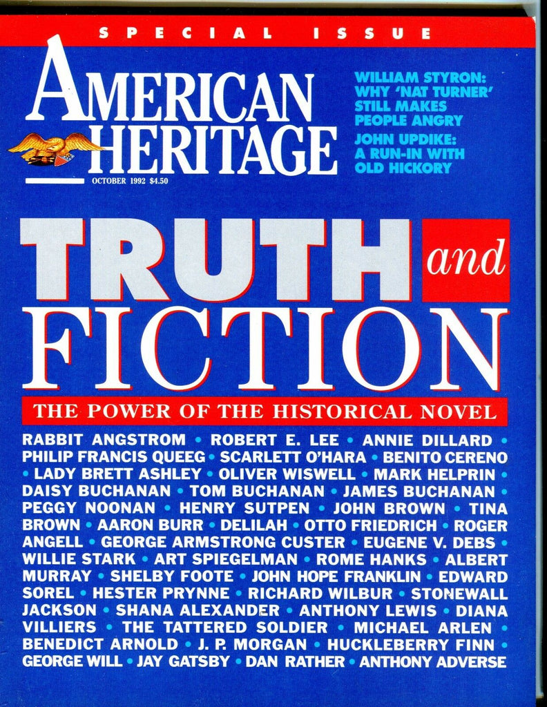 American Heritage Magazine October 1992 Historical Novel EX No ML 051517nonjhe