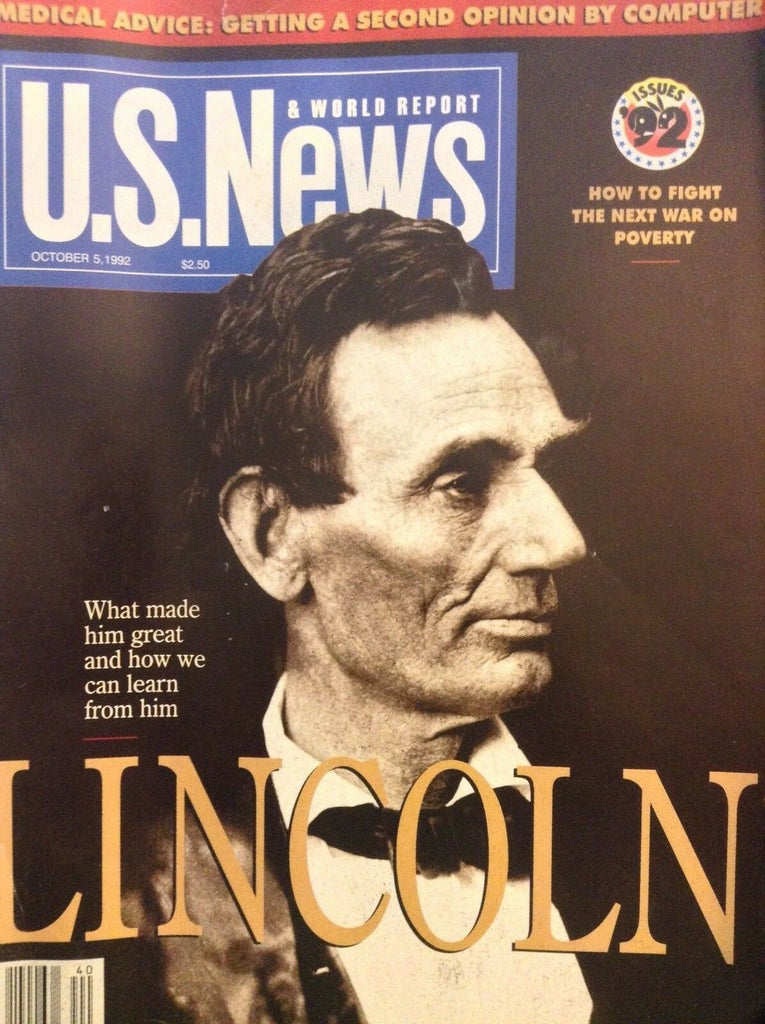 U.S. News Magazine Abraham Lincoln October 5, 1992 No Ml 041818nonrh