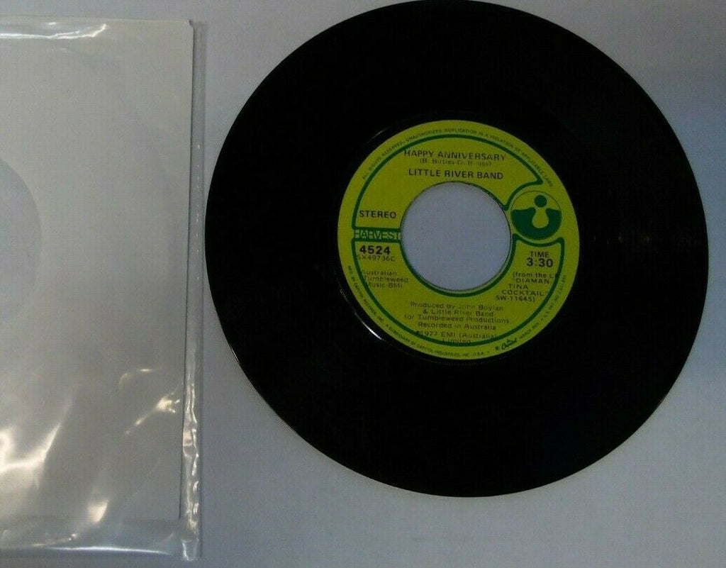 Little River Band Happy Anniversary & Changed and Different 45 RPM 022920LLE45