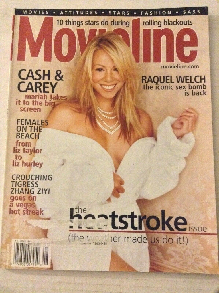 Movieline Magazine Mariah Carey Raquel Welch August 2001 040319nonrh
