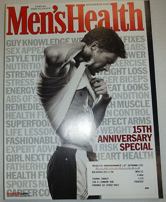 Men's Health Magazine 15th Anniversary November 2003 030615R2