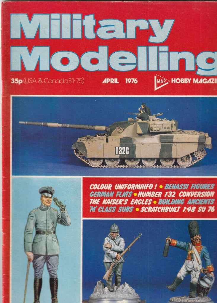 Military Modelling Mag Benassi Figures German Flats April 1976 092319nonr