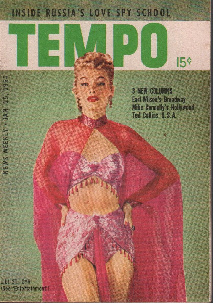 Tempo January 25 1954 Lili St Cyr Cheesecake Pin Up 092418ame