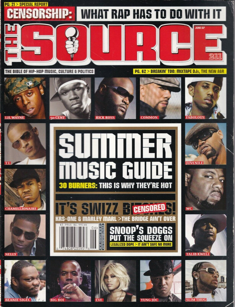 The Source Magazine 50 Cent Lil Wayne Rick Ross June 2007 021219nonr