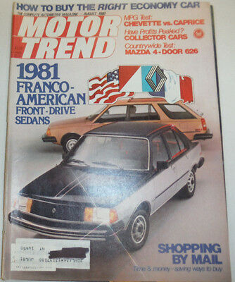 Motor Trend Magazine Franco American Front Drive Sedans August 1980 123014R2