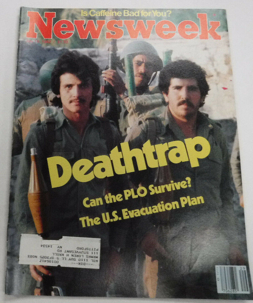 Newsweek Magazine Deathtrap Can The PLO Survive July 19, 1982 100716R