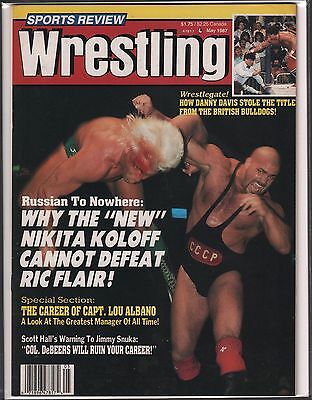 Sports Review Wrestling May 1987 Ric Flair, Nikita Koloff EX 120715DBE2