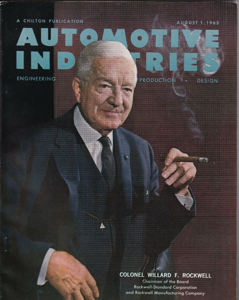 Automotive Industries Colonel Willard F. Rockwell August 1, 1965 043019nonr