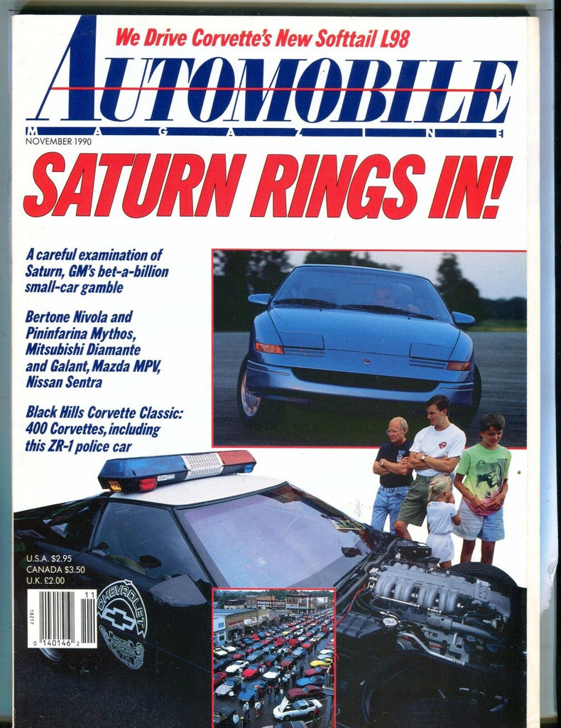Automobile Magazine November 1990 GM Saturn EX No ML 042617nonjhe