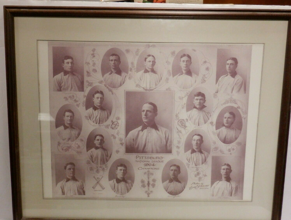 Pittsburgh National Team 1904 Champions Team print 66/2500 Honus Wagner 30x24"