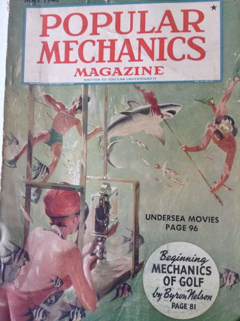 Popular Mechanics Magazine Undersea Movies May 1946 082917nonrh