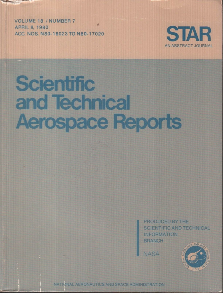 NASA STAR Volume 18 #7 April 8 1980 Abstract Journal Ex-FAA 121918AME2