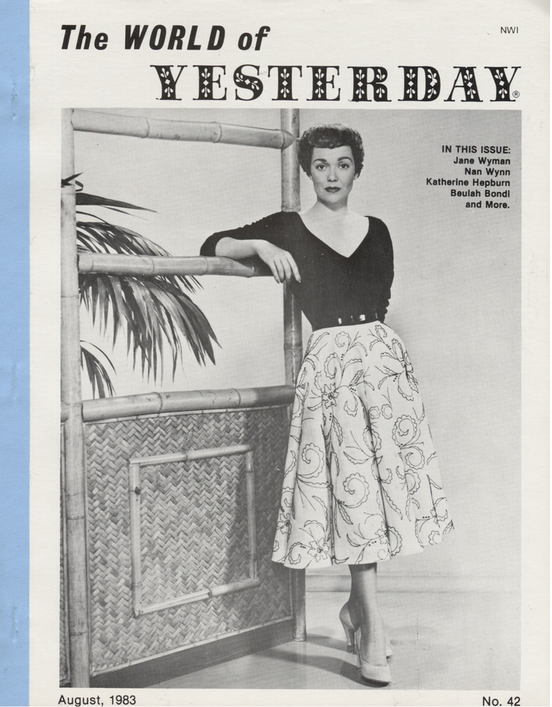 The World of Yesterday Fanzine #42 August 1983 Katherine Hepburn 080720DBE