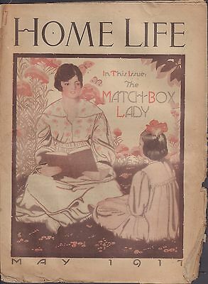 Home Life May 1917 Match-box Lady VG 021916DBE