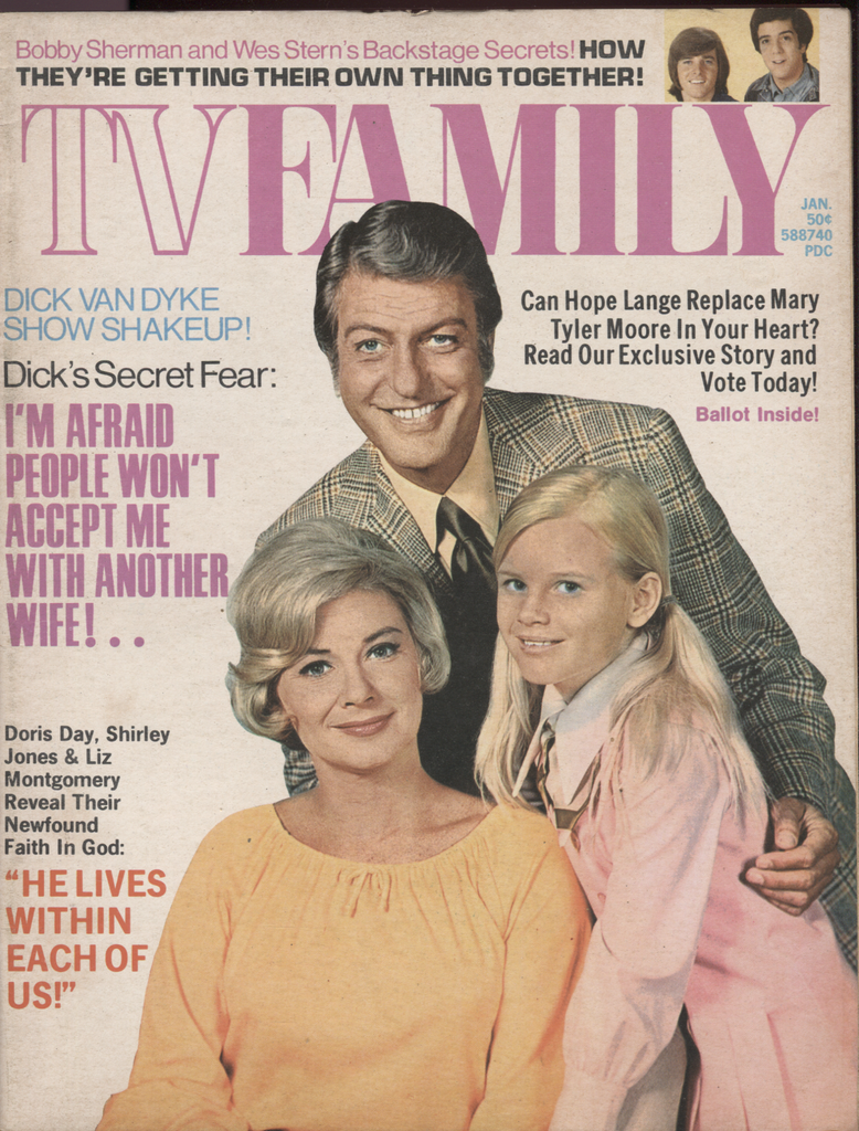 TV Family January 1972 Dick Van Dyke Doris Day Mary Tyler Moore 040620DBE