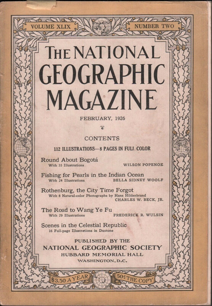 National Geographic Magazine February 1926 Round The Bogota 020617DBE2