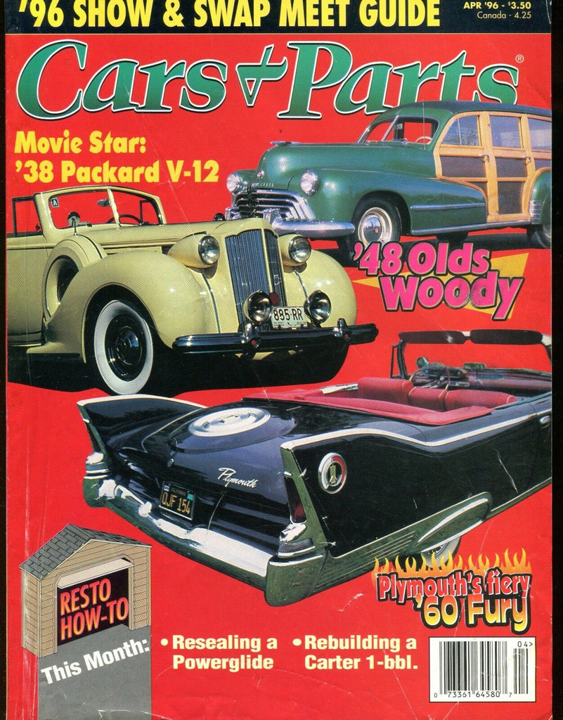 Cars & Parts Magazine April 1996 '38 Packard EX w/ML 020117jhe