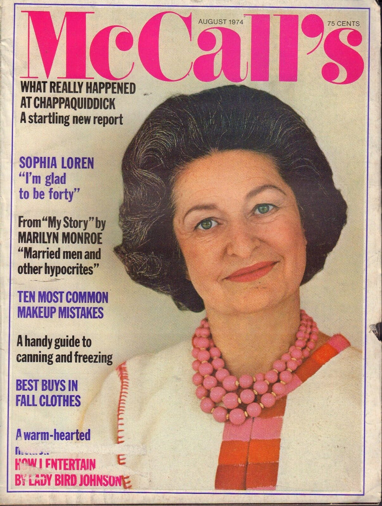 McCall's Magazine August 1974 Lady Bird Johnson 090717nonjhe