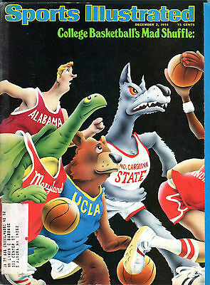 Sports Illustrated Magazine December 2 1974 College Basketball EX 060316jhe