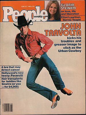 People Weekly June 23 1980 John Travolta, Gloria Steinem Gd 012916DBE