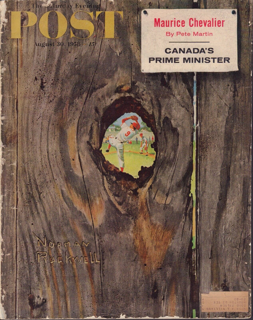 The Saturday Evening Post Magazine August 30 1958 Maurice Chevalier 072317nonjhe
