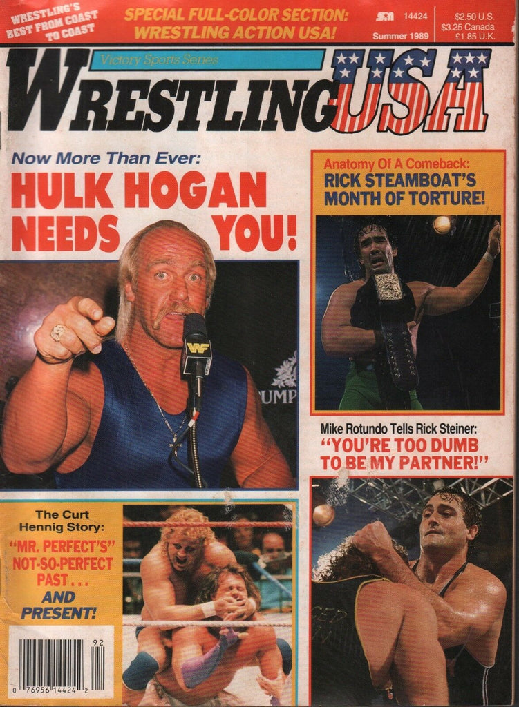 Wrestling USA Summer 1989 Hulk Hogan Rick Steamboat 041018DBE2