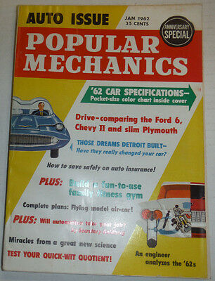 Popular Mechanics Magazine Chevy II And Slim Plymouth January 1962 120414R
