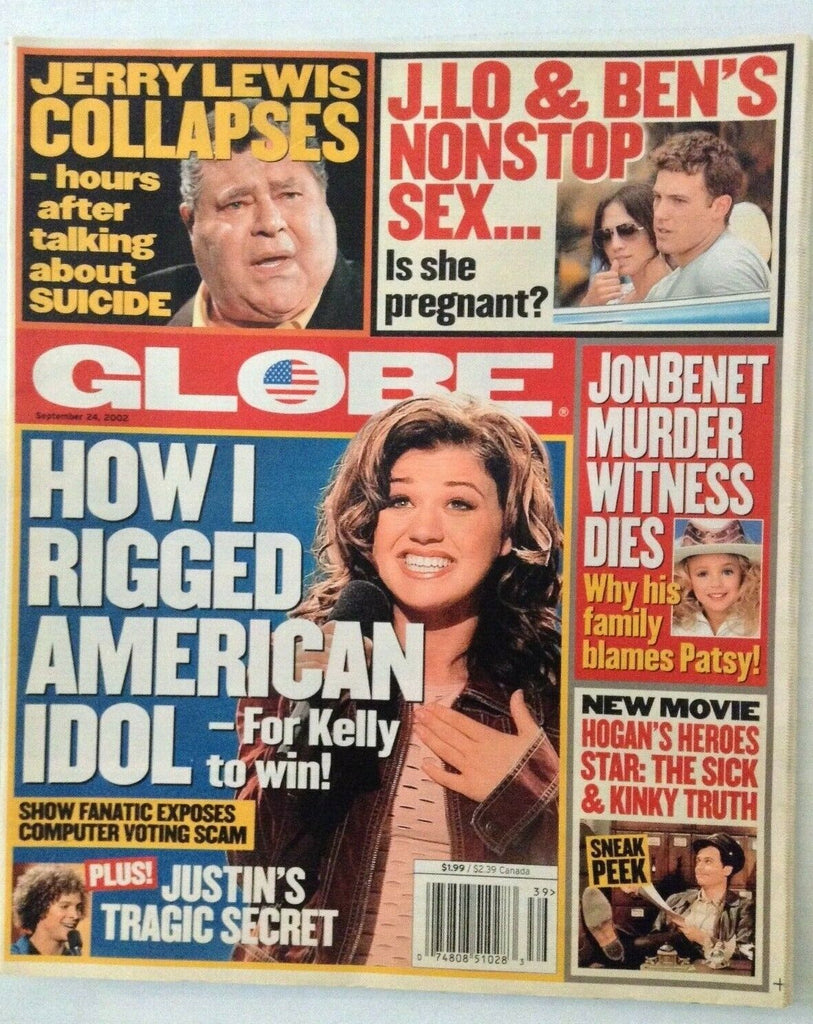 Globe Magazine Kelly Clarkson Jennifer Lopez September 24, 2002 022719nonrh