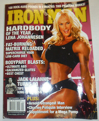 Iron Man Magazine Lena Johannesen & Jack Lalanne September 2004 120314R