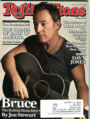 Rolling Stone Magazine March 29 2012 Bruce Springsteen w/ML EX 032216jhe