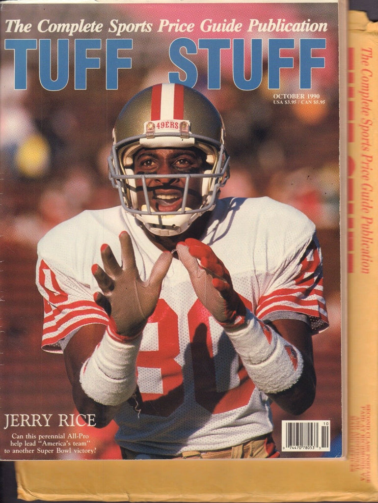 Tuff Stuff October 1990 Jerry Rice w/ Original Mail Cover 030717nonDBE