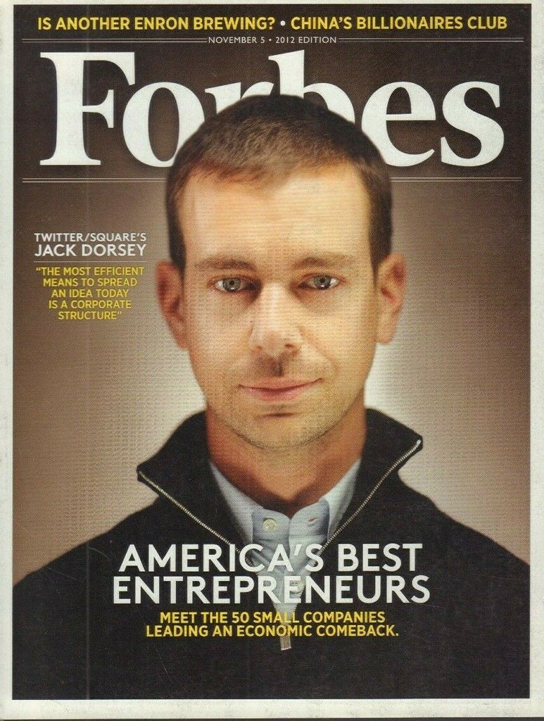 Forbes November 5 2012 Jack Dorsey Twitter Rich Kalgaard 021419DBE