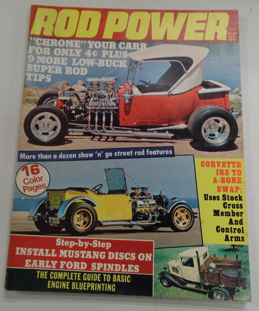 Rod Power Magazine Chrome Your Carb Low Buck Tips October 1976 040317nonr