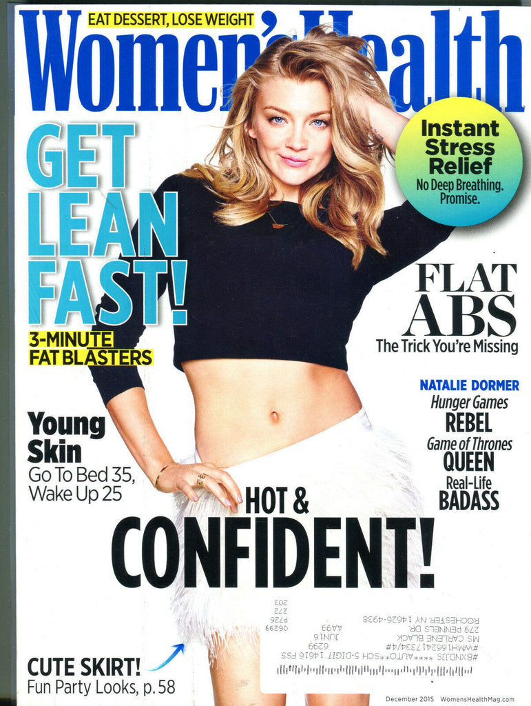 Women's Health Magazine December 2015 Natalie Dormer EX 081916jhe