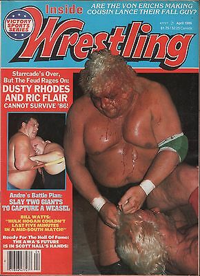 Inside Wrestling April 1986 Dusty Rhodes, Andre The Giant VG 122315DBE