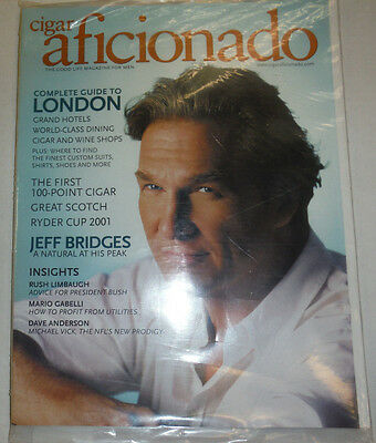 Cigar Aficionado Magazine Jeff Bridges Guide To London October 2001 033115R