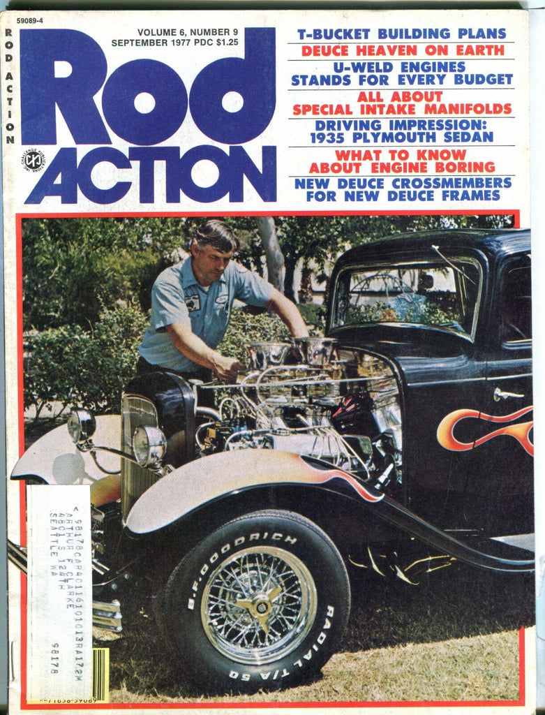 Rod Action Magazine September 1977 T-Bucket EX w/ML 031017nonjhe