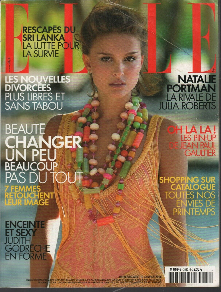 Elle French Fashion January 10 2005 Natalie Portman Jean Paul Gaultier 091420ame