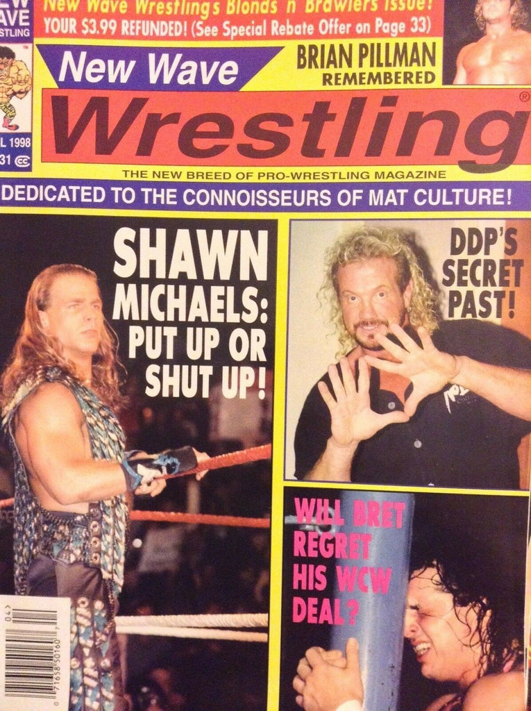 New Wave Wrestling Magazine Shawn Michaels DDP April 1998 041818nonrh