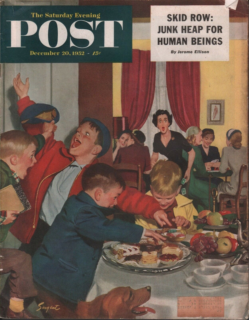 Saturday Evening Post December 20 1952 Jerome Ellison Gerald Kersh ML 101718DBE