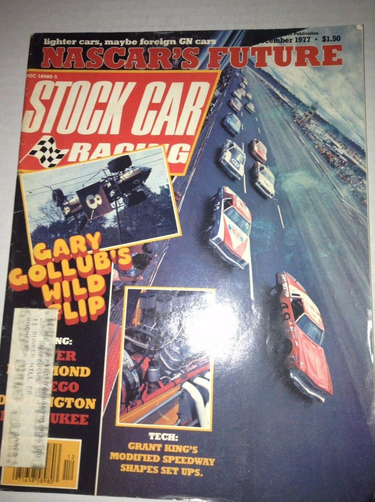 Stock Car Racing Magazine Gary Gollub Wild Flip December 1977 040617NONRH