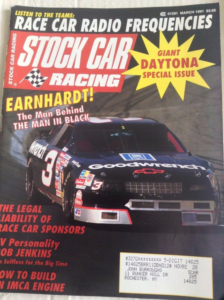Stock Car Racing Magazine Dale Earnhardt Bob Jenkins March 1991 040817NONRH