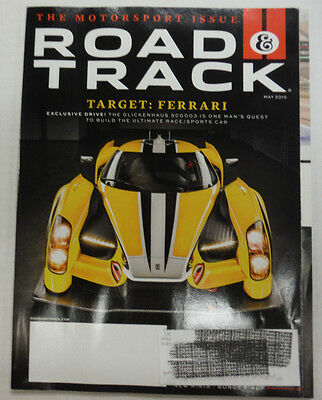 Road & Track Magazine Ferrari & 2016 Mazda Glickenhaus May 2015 051615R