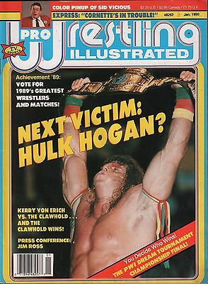 Pro Wrestling Illustrated January 1990 The Ultimate Warrior VG 122815DBE