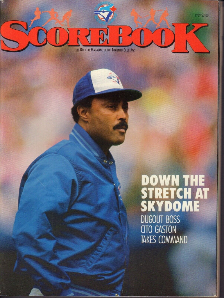 1989 Toronto Blue Jays Scorebook Cito Gaston 080217nonjhe